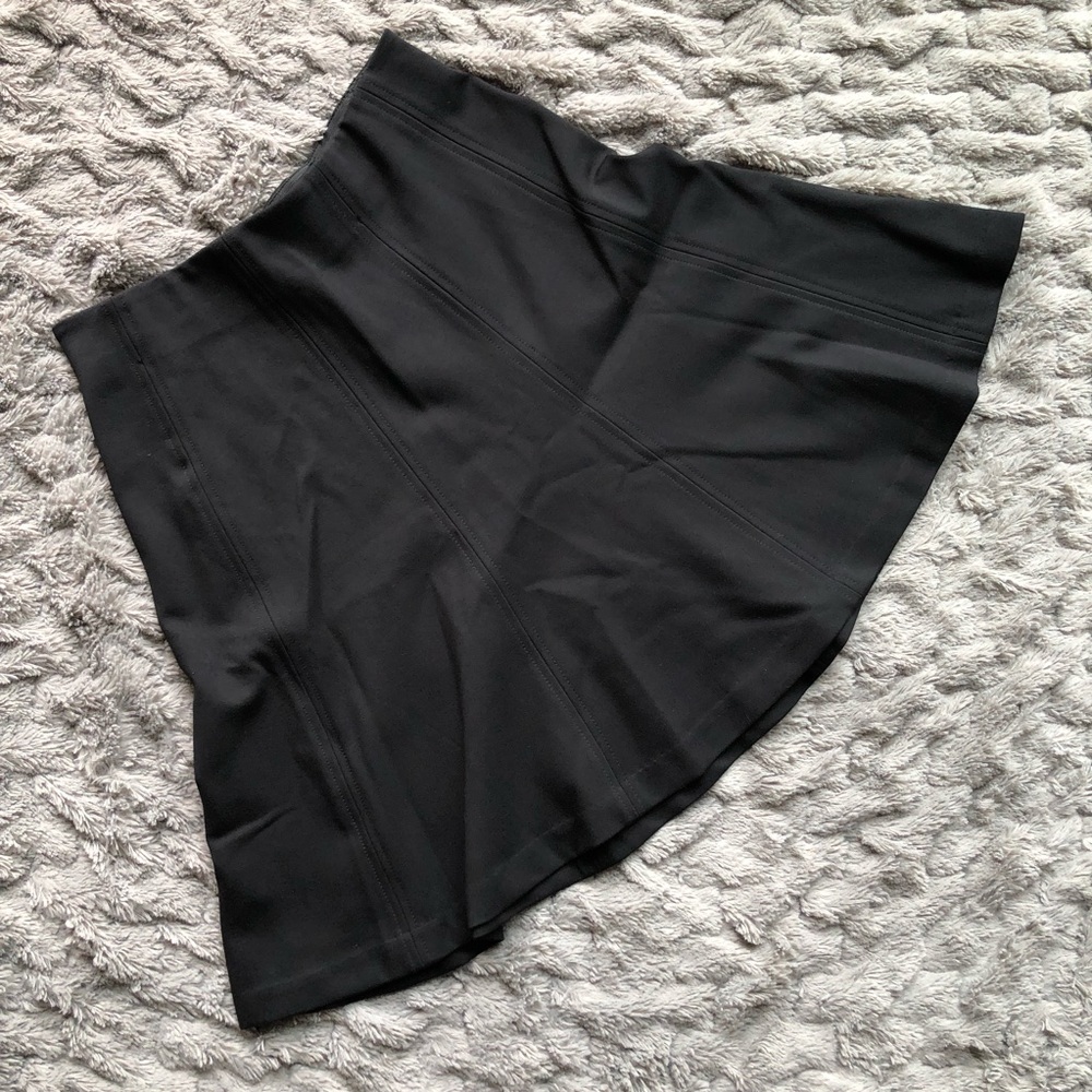 Loft Fit and Flare Black Work Skirt Size XS